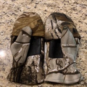 Camo mittens/fingerless gloves